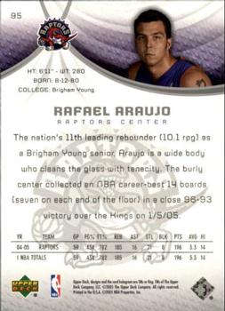 2005-06 SP Game Used #95 Rafael Araujo Back