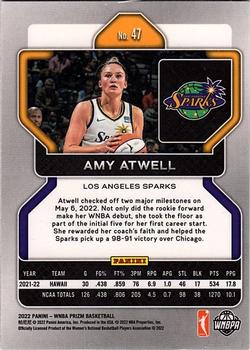 2022 Panini Prizm WNBA #47 Amy Atwell Back
