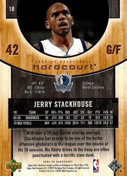 2005-06 Upper Deck Hardcourt #18 Jerry Stackhouse Back