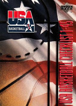 1994 Upper Deck USA - Checklists #CK1 Checklist: 1-45 Front