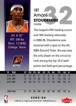 2005-06 Hoops #107 Amare Stoudemire Back