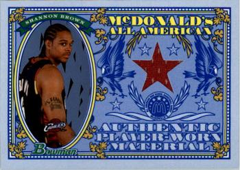 2006-07 Bowman - McDonald's All-American Rookie Relics #MRR3 Shannon Brown Front