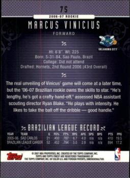 2006-07 Finest #75 Marcus Vinicius Back