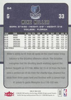 2006-07 Fleer #94 Mike Miller Back