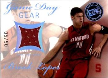 2008 Press Pass - Game Day Gear Jerseys Holofoil #GDG-BL Brook Lopez Front