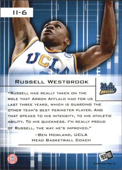 2008 Press Pass - Insider Insight Foil Gold #II-6 Russell Westbrook Back