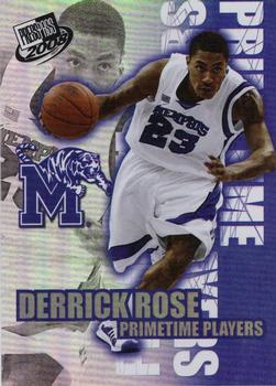 2008 Press Pass - Primetime Players #PT-1 Derrick Rose Front