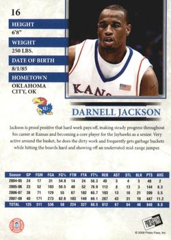 2008 Press Pass - Reflectors #16 Darnell Jackson Back