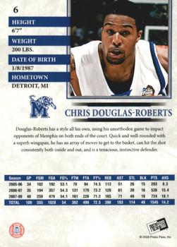 2008 Press Pass - Reflectors Holofoil #6 Chris Douglas-Roberts Back