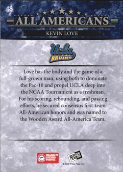 2008 Press Pass - Reflectors Holofoil #48 Kevin Love Back