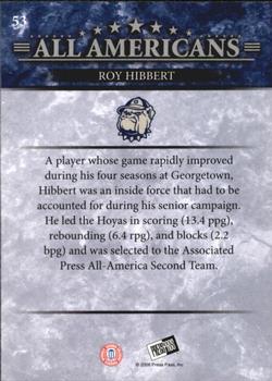 2008 Press Pass - Reflectors Holofoil #53 Roy Hibbert Back
