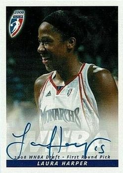 2008 Rittenhouse WNBA - Autographs #NNO Laura Harper Front