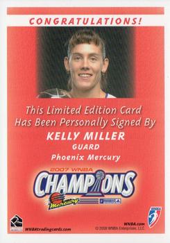 2008 Rittenhouse WNBA - Autographs #NNO Kelly Miller Back