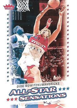 2008-09 Fleer - All-Star Sensations #AS-3 Dirk Nowitzki Front