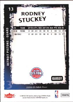 2008-09 Fleer - Glossy #13 Rodney Stuckey Back