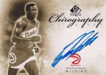 2008-09 SP Authentic - Chirography #C-WI Dominique Wilkins Front