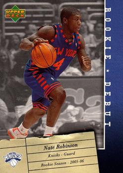 2006-07 Upper Deck Rookie Debut #66 Nate Robinson Front