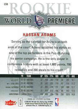 2006-07 Ultra #238 Hassan Adams Back