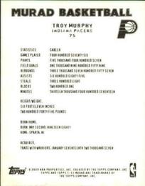 2008-09 Topps T-51 Murad - Mini #75 Troy Murphy Back
