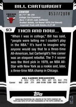 2008-09 Topps Tipoff - Red #93 Bill Cartwright Back