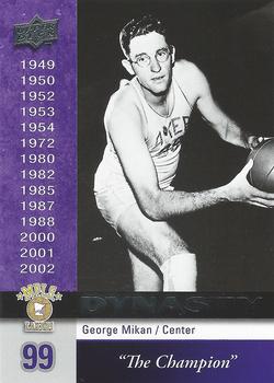 2008-09 Upper Deck - Dynasty Los Angeles Lakers #LAL-27 George Mikan Front