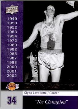 2008-09 Upper Deck - Dynasty Los Angeles Lakers #LAL-28 Clyde Lovellette Front