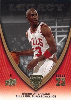 2008-09 Upper Deck Michael Jordan Legacy Collection #351 Michael Jordan - Game 351 Front
