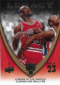 2008-09 Upper Deck Michael Jordan Legacy Collection #358 Michael Jordan - Game 358 Front