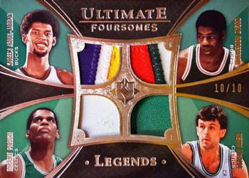 2008-09 Upper Deck Ultimate Collection - Ultimate Foursome Legends Jerseys #UFL-MBBC Kevin McHale / Robert Parish / Oscar Robertson / Kareem Abdul-Jabbar Front