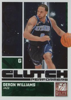 2009-10 Donruss Elite - Clutch Performers Green #8 Deron Williams Front