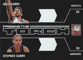 2009-10 Donruss Elite - Passing the Torch #10 Dell Curry / Stephen Curry Front