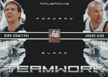 2009-10 Donruss Elite - Teamwork Combos #6 Dirk Nowitzki / Jason Kidd Front