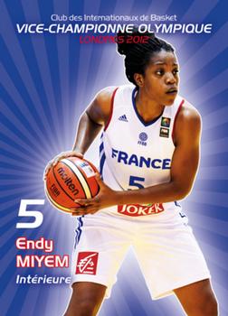 2015 Amicale des Internationaux de Basket Légendes du Basket Français: Série 4 #NNO Endy Miyem Front
