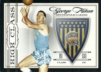 2010 Panini Hall of Fame - High Class Black Border #1 George Mikan Front