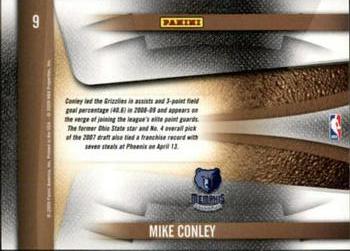 2009-10 Panini Playoff Contenders - Draft Class #9 Mike Conley Back