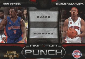 2009-10 Panini Playoff Contenders - One-Two Punch Gold #8 Ben Gordon / Charlie Villanueva Front
