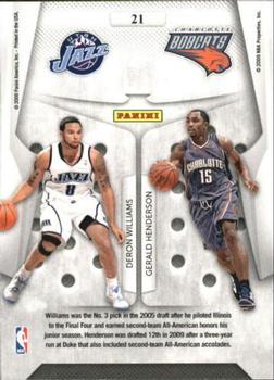 2009-10 Panini Playoff Contenders - Round Numbers #21 Deron Williams / Gerald Henderson Back