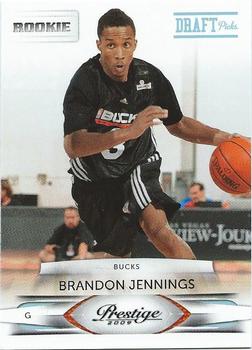 2009-10 Panini Prestige - Draft Picks Light Blue #160 Brandon Jennings Front