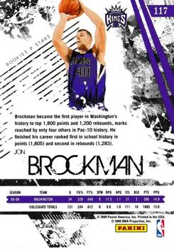 2009-10 Panini Rookies & Stars Longevity #117 Jon Brockman Back