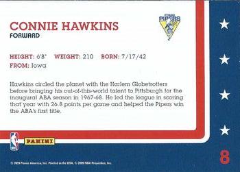 2009-10 Panini Threads - ABA Legends #8 Connie Hawkins Back