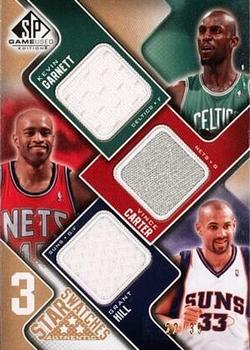 2009-10 SP Game Used - 3 Star Swatches 35 #3S-GCH Vince Carter / Grant Hill / Kevin Garnett Front