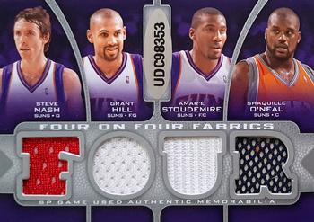 2009-10 SP Game Used - 4 on 4 Fabrics #NNO Daniel Gibson / LeBron James / Ben Wallace / Zydrunas Ilgauskas / Steve Nash / Grant Hill / Amare Stoudemire / Shaquille O'Neal Back