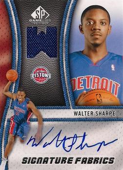2009-10 SP Game Used - Signature Fabrics #SF-WS Walter Sharpe Front