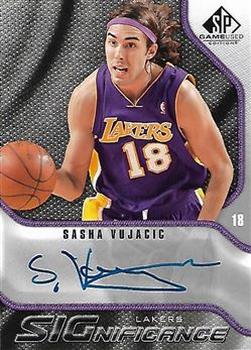 2009-10 SP Game Used - SIGnificance #S-SV Sasha Vujacic Front