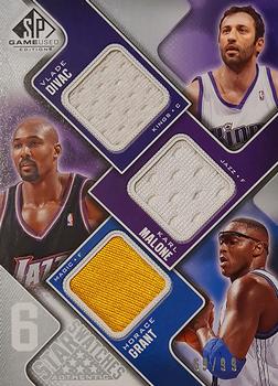 2009-10 SP Game Used - Six Star Swatches #NNO Vlade Divac / Karl Malone / Horace Grant / Kobe Bryant / Shaquille O'Neal / Dennis Rodman Front