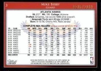 2009-10 Topps - Gold #3 Mike Bibby Back