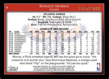 2009-10 Topps - Gold #6 Ronald Murray Back