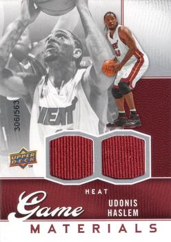 2009-10 Upper Deck - Game Materials #GJ-UH Udonis Haslem Front