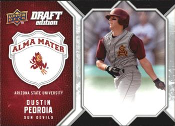 2009-10 Upper Deck Draft Edition - Alma Mater #AM-DP Dustin Pedroia Front