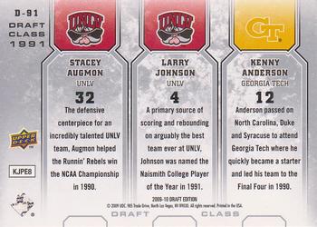 2009-10 Upper Deck Draft Edition - Draft Class #D-91 Kenny Anderson / Larry Johnson / Stacey Augmon Back